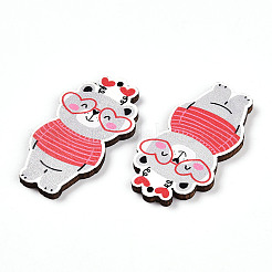 Печатные подвески дерева WOOD-T032-04T