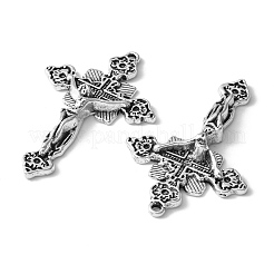 Tibetischer stil Aluminium Anhänger & Charms&nbsp;LS-TIBEP-3035-AS-RS