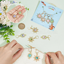 Сплав с пластиковыми подвесными маркерами петель HJEW-AB00253