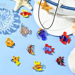 10шт 10 стиля подвески ручной работы лэмпворк&nbsp;LAMP-CJ0002-51