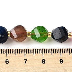 Нити бусин из натурального кварца окрашенные G-U023-A02-11