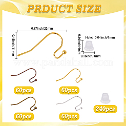 Латунные крючки для сережек&nbsp;FIND-SC0020-36