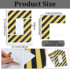 50 étiquette de sécurité autocollante en PVC&nbsp;DIY-OC0016-18