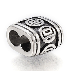 Шармы-слайдеры из нержавеющей стали 304/бусины-слайдеры STAS-F169-80AS