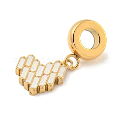 304 нержавеющая сталь эмалированная европейские подвески-шармы&nbsp;STAS-U005-24A-G