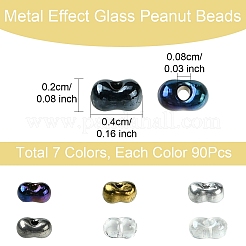 35г 7-х цветов непрозрачного стеклянного бисера SEED-YW0002-52