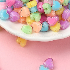 100шт. Акриловые бусины в форме сердца TACR-FP0001-09