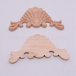 Natürliches Massivholz geschnitzt Onlay Applique Handwerk&nbsp;LS-WOOD-WH0108-49