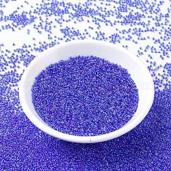 MIYUKIラウンドロカイユビーズ  日本製シードビーズ  11/0  （rr353)コバルトライニングサファイアab  11/0  2x1.3mm  穴：0.8mm  約50000個/ポンド&nbsp;SEED-G007-RR0353