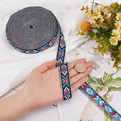 Jacquard-Polyesterbänder im Ethno-Stil&nbsp;SRIB-GF0001-14