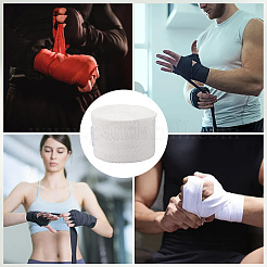 Хлопковая боксерская повязка на руку&nbsp;AJEW-WH201193-01D