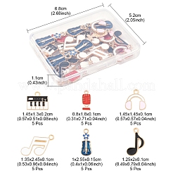 30шт 6 стиля сплава эмалевые подвески&nbsp;FIND-FS0003-99