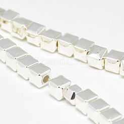 Гальванизировать немагнитных синтетический гематит бисер пряди G-Q465-41S