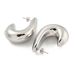 Boucles d'oreilles en laiton plaqué en rack&nbsp;EJEW-M247-15P