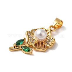 Латунные подвески с микропаве из кубического циркония подвески KK-K345-09G