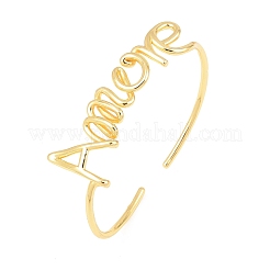 Браслеты-манжеты из латуни с открытыми манжетами&nbsp;BJEW-F528-03G