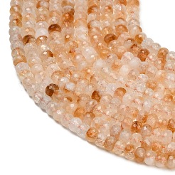 Fili di perle di citrino naturale riscaldate&nbsp;GG-CBA41EF-A01-6x4mm