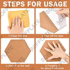 3шт пробковая доска для сообщений&nbsp;AJEW-SP0003-44