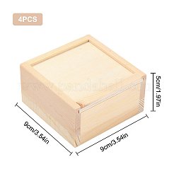 Scatole di legno&nbsp;CON-WH0083-04A
