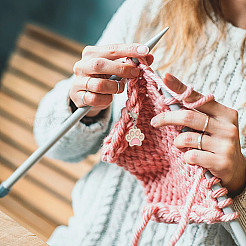 20 шт. 5-х цветные эмалевые подвесные маркеры для стежков из нержавеющей стали 304 HJEW-GO00006