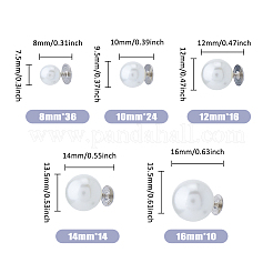 100 rivet en plastique imitation perle&nbsp;DIY-FH0007-05