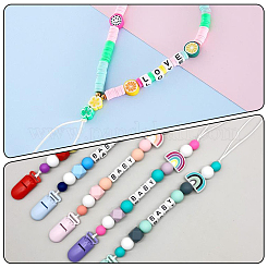 2000 шт. 6 вида прозрачных и непрозрачных акриловых бусин SACR-PA0001-06