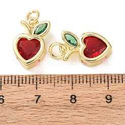 Colgante micropavé cubic zirconia de latón&nbsp;CU-E003-12G-B