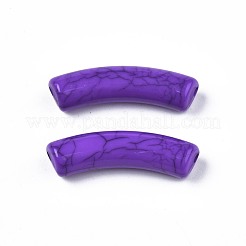 Непрозрачные акриловые бусины с краклеем MACR-S372-002N-011