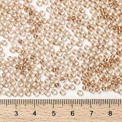 MIYUKIラウンドロカイユビーズ  日本製シードビーズ  （染められたトパーズの中のrr1129)  8/0  3mm  穴：1mm  約422~455PCS /ボトル  10 G /ボトル&nbsp;SEED-JP0009-RR1129