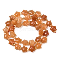 Натуральный красный авантюрин бисер нитей G-Z080-A22-10mm