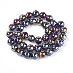 Гальванизируйте прозрачное стекло бисер нитей GLAA-T032-T10mm-AB03