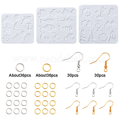 Наборы для изготовления сережек с подвесками своими руками DIY-FS0008-26
