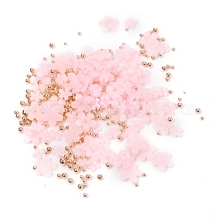 Chiodo cabochon di plastica fiore&nbsp;X-MRMJ-I001-03C