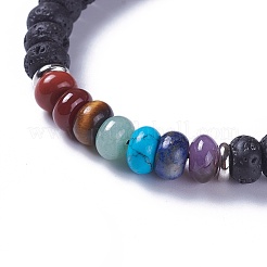 Bracelets réglables de perles tressées avec cordon en nylon&nbsp;BJEW-F369-C10