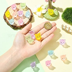 30 шт. 6-цветная светящаяся смоляная лиса для украшения дисплея&nbsp;CRES-CJ0001-81