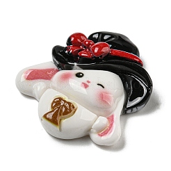 Кабошоны из непрозрачной смолы на тему Хэллоуина RESI-E055-01B