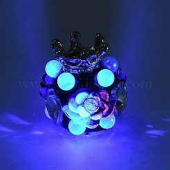 Меняющие цвет реагирующие на ультрафиолет светящиеся полимерные глиняные стразы CLAY-D007-06