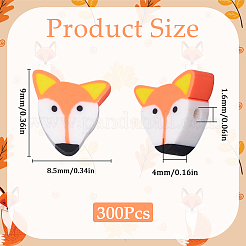 300шт бусины из полимерной глины ручной работы&nbsp;CLAY-SC0002-24A