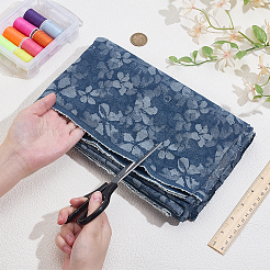 Поликоттоновые ткани с цветочным узором&nbsp;DIY-WH0128-16