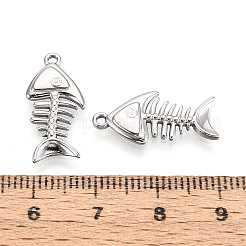 Подвески из нержавеющей стали 304 в форме рыбьей кости STAS-T069-07P