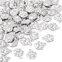 60 шт. подвески из нержавеющей стали 304. подвеска в виде отпечатка лапы&nbsp;STAS-TA0001-45