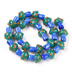 Бусы лэмпворк ручной работы X-LAMP-N024-09C