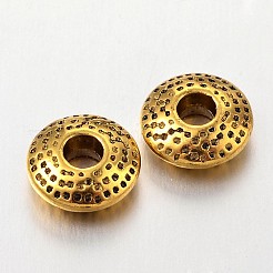 Тибетском стиле сплав Шарики прокладки&nbsp;X-TIBEB-R011-AG-FF