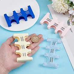 4 шт. 4 цвета АБС-пластик японский держатель для монет иен жесткий чехол-органайзер&nbsp;AJEW-HY0002-33A