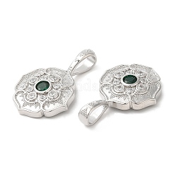 Латунные микро проложить кубического циркония подвески KK-M246-07P