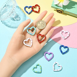 10 шт. окрашенные распылением кольца пружинных ворот из сплава FIND-YW0007-55