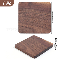 Tapis de tasse en bois de noyer noir&nbsp;WOOD-DJ0001-06A