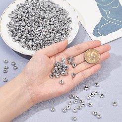 Perline in acrilico placcato argento&nbsp;PACR-CA0001-03S