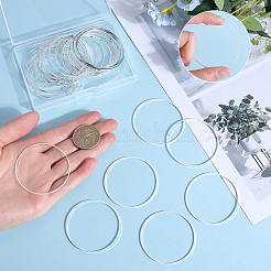 50 шт. Латунные соединительные кольца&nbsp;KK-SP0002-12A