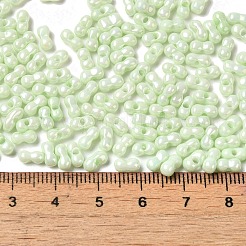 Непрозрачные цвета блестящие стеклянные бусины&nbsp;X1-SEED-B001-01A-10